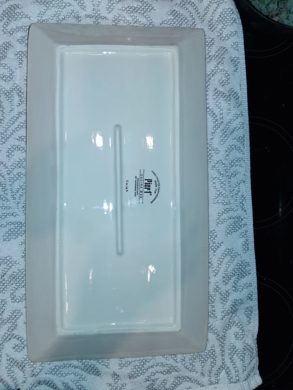 Pier 1 White Ceramic Serving Platter